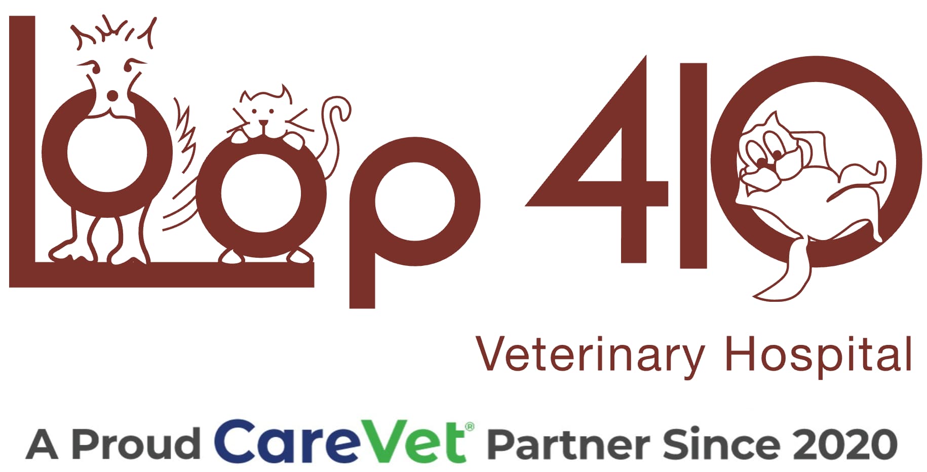 Loop 410 Veterinary Hospital Logo